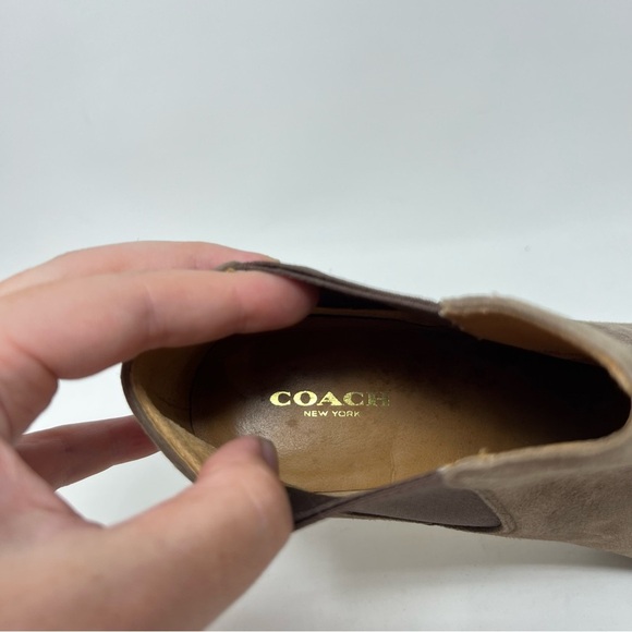 Coach Adriana Peep Toe Suede Heel Size 8 B - Picture 11 of 13